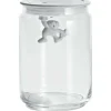 Alessi Gianni a Little Man Holding on Tight Voorraadpot AMDR05 W, 0,9L wit