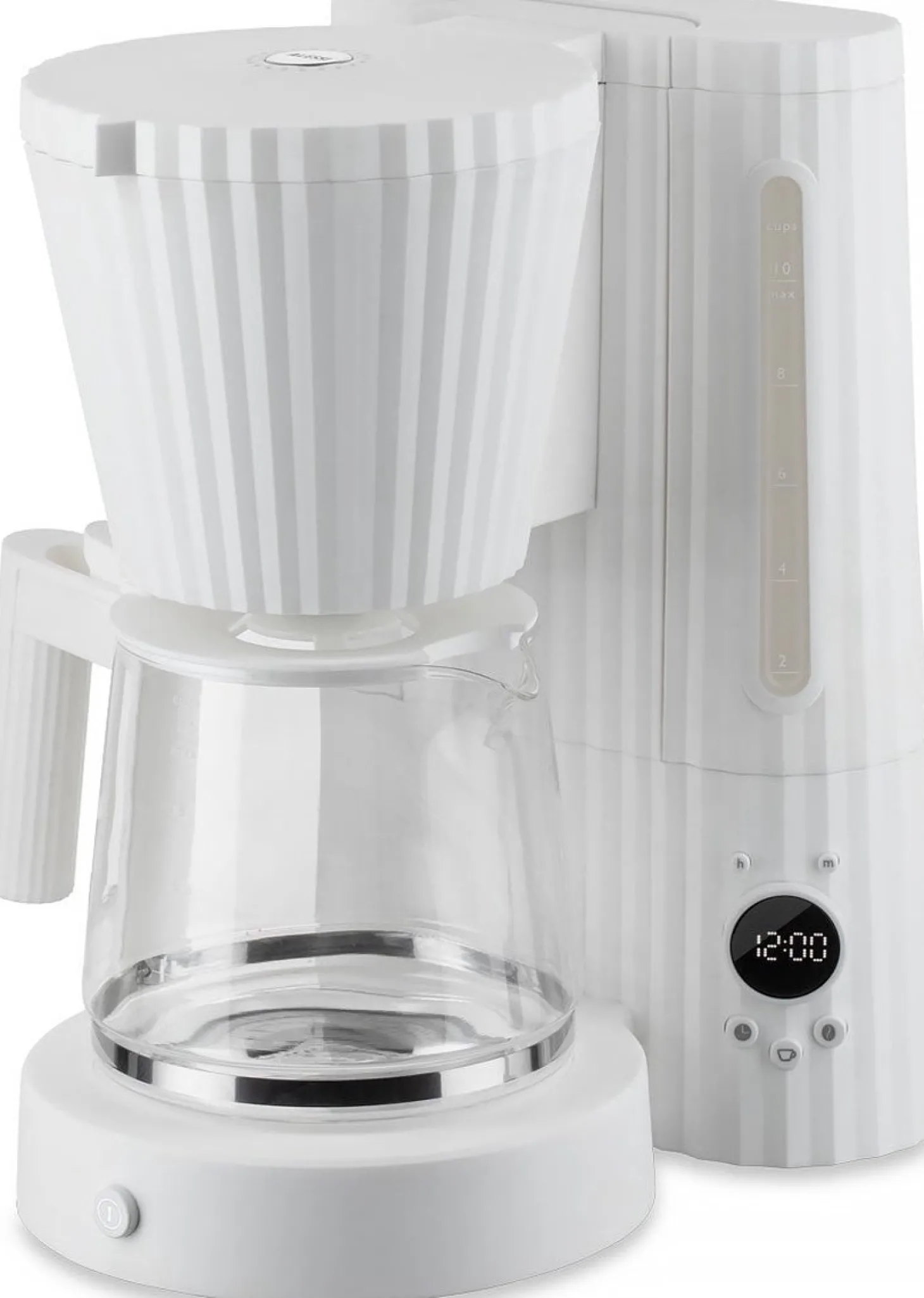 Alessi Plissé Filterkoffiemachine, 1,5L wit