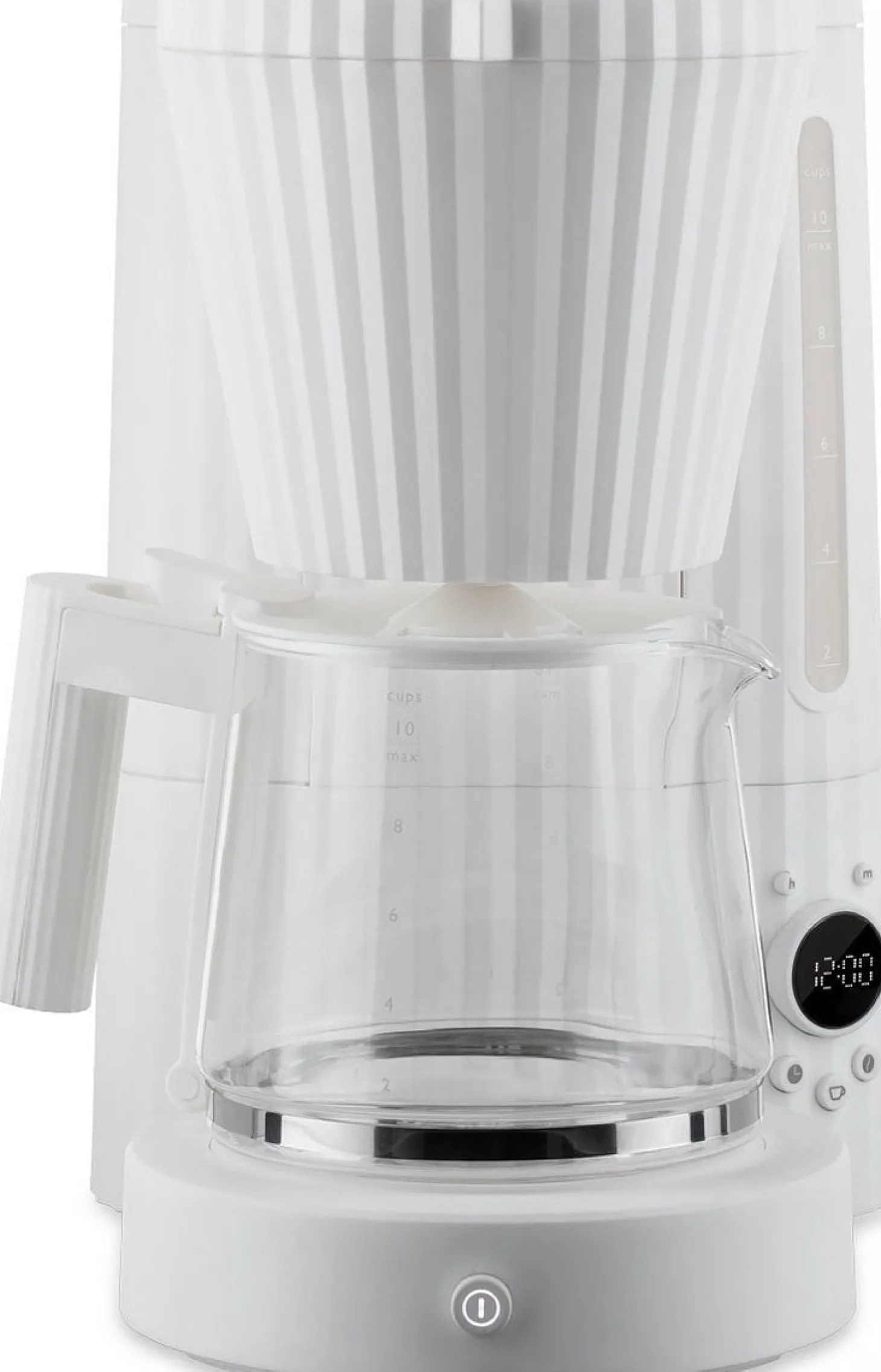 Alessi Plissé Filterkoffiemachine, 1,5L wit