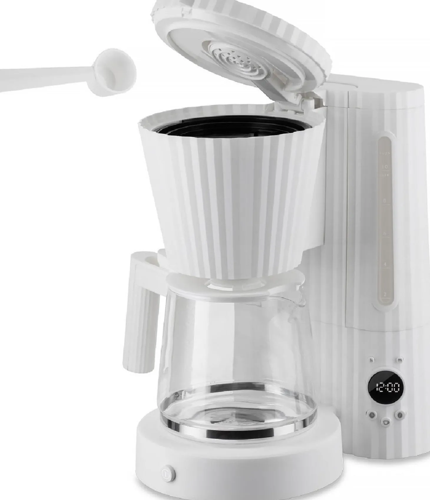 Alessi Plissé Filterkoffiemachine, 1,5L wit