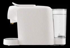Alessi Plissé L'Or Barista koffiecupmachine, wit