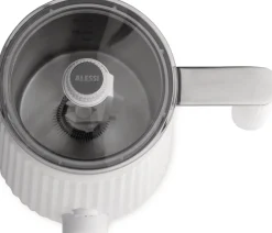 Alessi Plissé Melkopschuimer, zwart