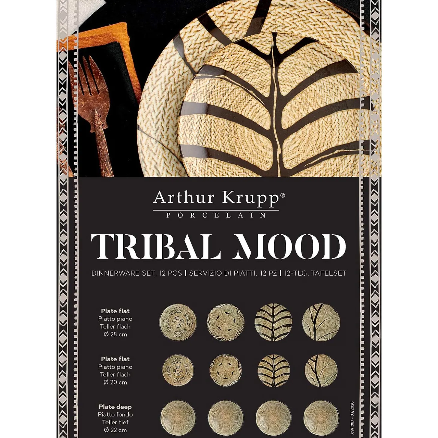 Arthur Krupp Tribal Mood Serviesset, 12-delig