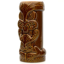 Bar Bespoke Tiki Mugs, bruin/rood set van 2