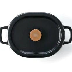 Beka Nori Braadpan Ovaal, 31cm zwart