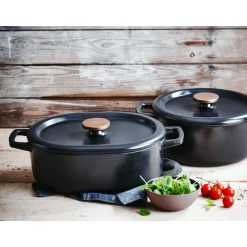 Beka Nori Braadpan Ovaal, 31cm zwart