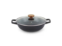 Beka Nori Wok met Rooster en Glasdeksel, 30cm gietijzer