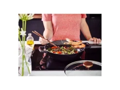 Beka Nori Wok met Rooster en Glasdeksel, 30cm gietijzer