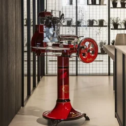 Berkel Volano B3 Flower Flywheel Snijmachine met Onderstel, 30cm rood