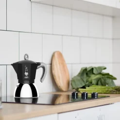 Bialetti New Moka Inductie Percolator, 4-kops zwart