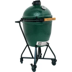 Big Green Egg Large Houtskoolbarbecue met IntEGGrated Nest, Handler, Acacia EGG Mates en Hoes