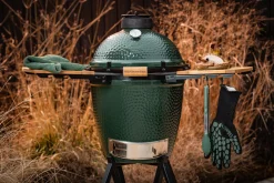 Big Green Egg Medium Houtskoolbarbecue met IntEGGrated Nest, Handler, Acacia EGG Mates en Hoes
