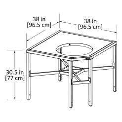 Big Green Egg Modular Nest System EGG Frame Corner, Large