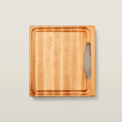 Boos Blocks Prepmaster Snijplank met Sapgeul en Opvangbak, 38x35x6cm esdoornhout