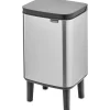 Brabantia Bo Hi Afvalemmer, 4L mat staal