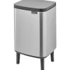 Brabantia Bo Hi Afvalemmer, 7L mat staal