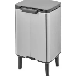 Brabantia Bo Hi Afvalemmer, 7L mat staal