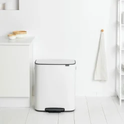Brabantia Bo Pedaalemmer, 60L wit