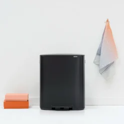 Brabantia Bo Pedaalemmer, 2 x 30L mat zwart