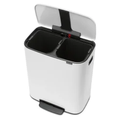 Brabantia Bo Pedaalemmer, 2 x 30L wit