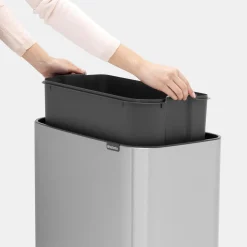 Brabantia Bo Touch Bin Afvalemmer, 36L RVS