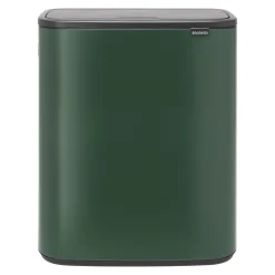 Brabantia Bo Touch Bin Afvalemmer, 2x30L groen