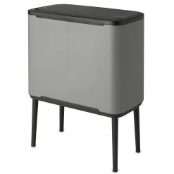 Brabantia Bo Touch Bin Afvalemmer, 11+23L betongrijs