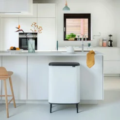 Brabantia Bo Touch Bin Hi Afvalemmer, 60L wit
