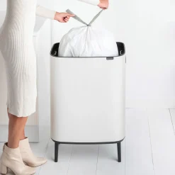 Brabantia Bo Touch Bin Hi Afvalemmer, 60L wit
