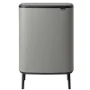 Brabantia Bo Touch Bin Hi Afvalemmer, 2x30L betongrijs