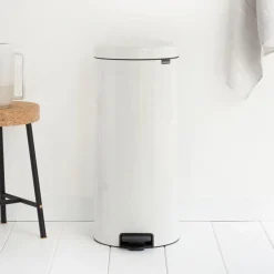 Brabantia NewIcon Pedaalemmer, 30L wit