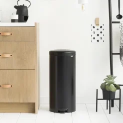 Brabantia NewIcon Pedaalemmer, 30L mat zwart