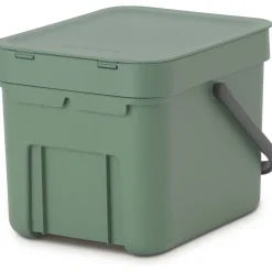 Brabantia Sort & Go Afvalemmer, 6L fir green