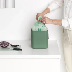 Brabantia Sort & Go Afvalemmer, 6L fir green