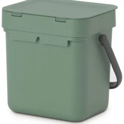 Brabantia Sort & Go Afvalemmer, 3L fir green