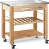 Butler Keukentrolley M-900, hout/rvs