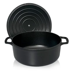 Chasseur Braadpan Gietijzer, 24cm mat zwart