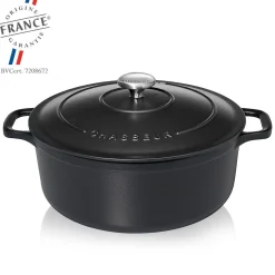 Chasseur Braadpan Gietijzer, 24cm mat zwart