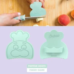 Chefclub Kids Kindermes met Vingerbeschermer, pastel