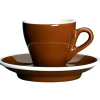 Cilio Milano Espressokop met Schotel, 0,05L bruin