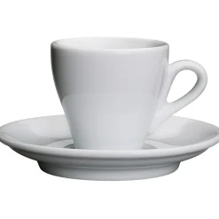 Cilio Milano Espressokop met Schotel, 0,05L wit