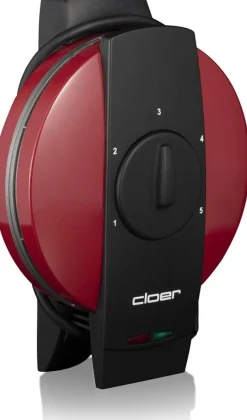 Cloer Hartwafelijzer 1633V, rood