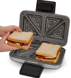 Cloer Sandwichmaker 6259, zilver