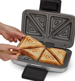Cloer Sandwichmaker 6259, zilver