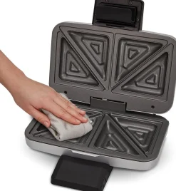 Cloer Sandwichmaker 6259, zilver