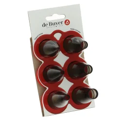 De Buyer Spuitmondjesset Rond 4150.10, 6-delig