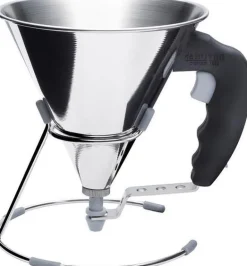 De Buyer Trechter met anti-slip houder 0,8L zwart