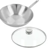 Demeyere Apollo 7 Wok met Glasdeksel, 30cm