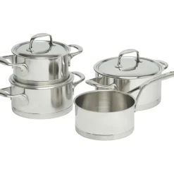 Demeyere Atlantis 7 Pannenset met Steelpan en RVS Deksels, 4-delig