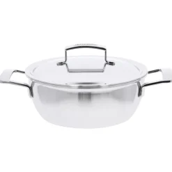 Demeyere Silver 7 Conische Sauteerpan met RVS Deksel, 24cm